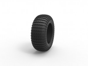 Dune buggy rear tire 20 Scale 1 to 25 Modelo de impresión 3D