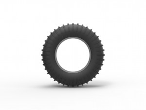 Dune buggy rear tire 20 Scale 1 to 25 Modelo de impresión 3D