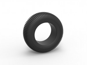 Dune buggy rear tire 21 Scale 1 to 25 3Dプリントモデル