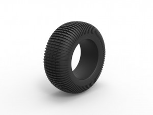 Dune buggy rear tire 21 Scale 1 to 25 3D Принт Модель