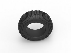 Dune buggy rear tire 21 Scale 1 to 25 3D Принт Модель