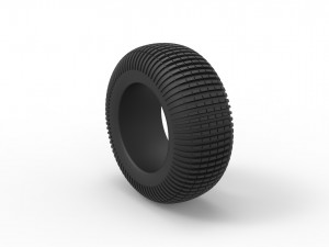 Dune buggy rear tire 21 Scale 1 to 25 3D Принт Модель