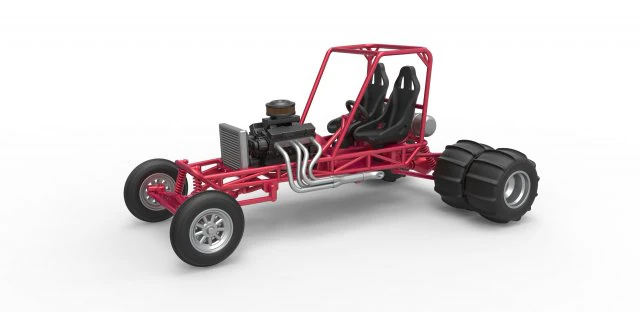 Old school water pumper Sand buggy Scale 1 to 25 3D Print Model .c4d .max .obj .3ds .fbx .stl .blend 