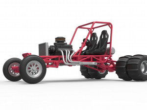 Old school water pumper Sand buggy Scale 1 to 25 3D Print Model