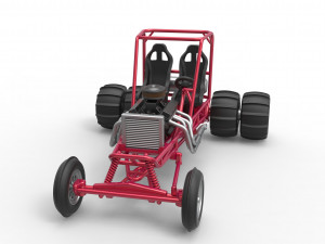 Old school water pumper Sand buggy Scale 1 to 25 3D Print Model