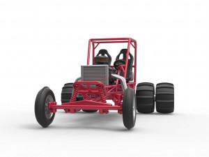 Old school water pumper Sand buggy Scale 1 to 25 3D Print Model
