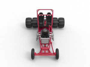 Old school water pumper Sand buggy Scale 1 to 25 3D Print Model
