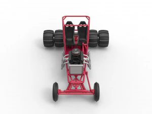 Old school water pumper Sand buggy Scale 1 to 25 3D Print Model