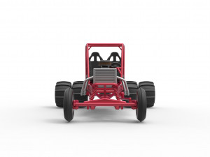 Old school water pumper Sand buggy Scale 1 to 25 3D Print Model