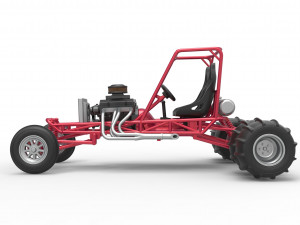 Old school water pumper Sand buggy Scale 1 to 25 3D Print Model