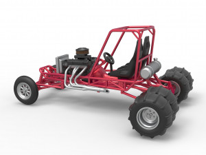 Old school water pumper Sand buggy Scale 1 to 25 3D Print Model