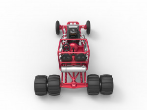 Old school water pumper Sand buggy Scale 1 to 25 3D Print Model