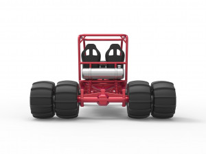 Old school water pumper Sand buggy Scale 1 to 25 3D Print Model