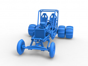Old school water pumper Sand buggy Scale 1 to 25 3D Print Model