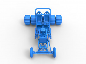 Old school water pumper Sand buggy Scale 1 to 25 3D Print Model