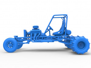 Old school water pumper Sand buggy Scale 1 to 25 3D Print Model