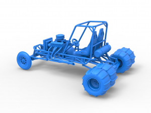 Old school water pumper Sand buggy Scale 1 to 25 3D Print Model