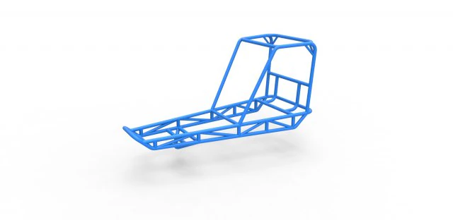 Frame for old school water pumper Sand buggy Scale 1 to 25 3D Print Model .c4d .max .obj .3ds .fbx .stl .blend 
