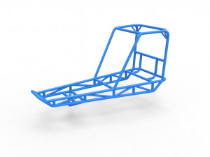 Frame for old school water pumper Sand buggy Scale 1 to 25 Modelo de impresión 3D