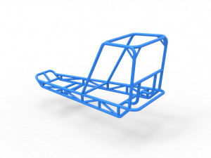 Frame for old school water pumper Sand buggy Scale 1 to 25 Modèles 3D en vedette