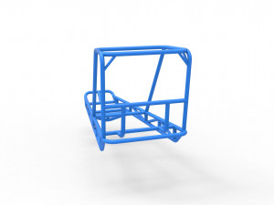 Frame for old school water pumper Sand buggy Scale 1 to 25 Modèles 3D en vedette