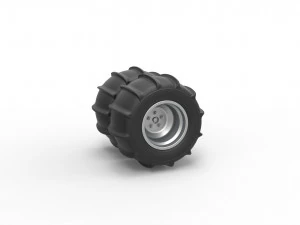 デューンバギー用ダブル後輪 スケール1~25 3Dプリントモデル