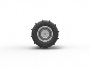 Double Rear wheel for Dune Buggy Scale 1 to 25 3D Принт Модель