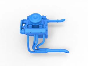 Engine V8 for water pumper Sand buggy Scale 1 to 25 3D Print Model