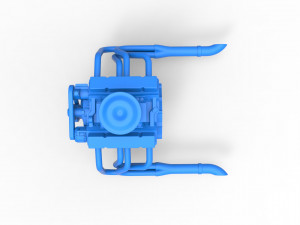 Engine V8 for water pumper Sand buggy Scale 1 to 25 Modelo de impresión 3D