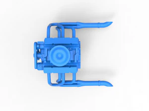 Engine V8 for water pumper Sand buggy Scale 1 to 25 3D Print Model