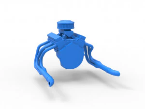 Engine V8 for water pumper Sand buggy Scale 1 to 25 3D Print Model