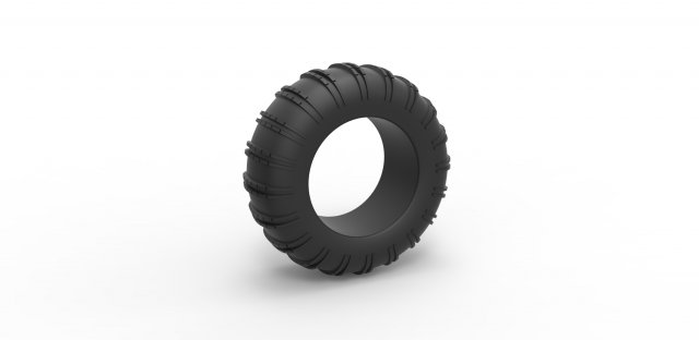 Dune buggy rear tire 22 Scale 1 to 25 Modelo de impresión 3D .c4d .max .obj .3ds .fbx .stl .blend 