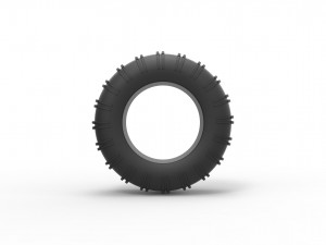 Dune buggy rear tire 22 Scale 1 to 25 Modelo de impresión 3D