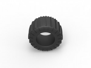 Dune buggy rear tire 23 Scale 1 to 25 3D प्रिंट मॉडल