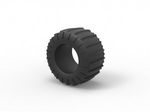 Dune buggy rear tire 23 Scale 1 to 25 3D प्रिंट मॉडल