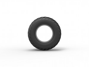 Dune buggy rear tire 24 Scale 1 to 25 Modelo de impresión 3D