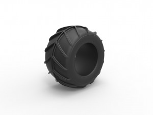 Dune buggy rear tire 25 Scale 1 to 25 Modelo de impresión 3D
