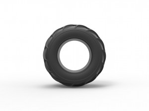 Dune buggy rear tire 25 Scale 1 to 25 Modelo de impresión 3D