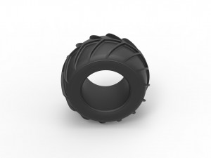 Dune buggy rear tire 25 Scale 1 to 25 Modelo de impresión 3D