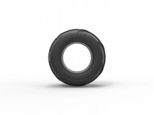 Pneu traseiro para buggy 27 Escala 1 a 25 Modelo de Impressão 3D