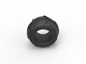 Dune buggy rear tire 27 Scale 1 to 25 3D printmodel