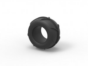 Dune buggy rear tire 27 Scale 1 to 25 3D printmodel
