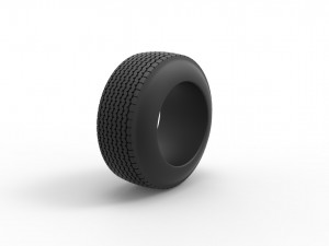 Dune buggy rear tire 28 Scale 1 to 25 3D 프린트 모델