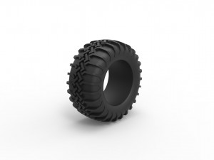 Dune buggy rear tire 29 Scale 1 to 25 3D प्रिंट मॉडल