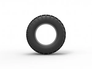 Dune buggy rear tire 29 Scale 1 to 25 3D Print Model