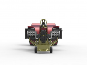 Pulling tractor with 3 engines V8 Version 5 Scale 1 to 25 3D Print Model