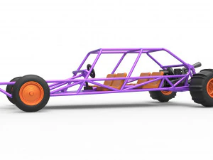 Old school Sand Rail buggy Version 3 Scale 1 to 25 3D Print Model