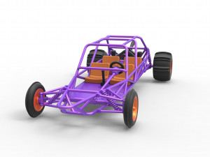 Old school Sand Rail buggy Version 3 Scale 1 to 25 Modelo de impresión 3D