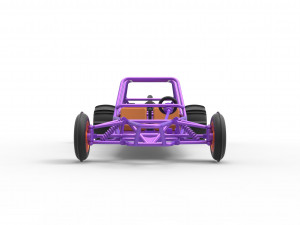 Old school Sand Rail buggy Version 3 Scale 1 to 25 Modelo de impresión 3D