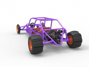 Old school Sand Rail buggy Version 3 Scale 1 to 25 Modelo de impresión 3D